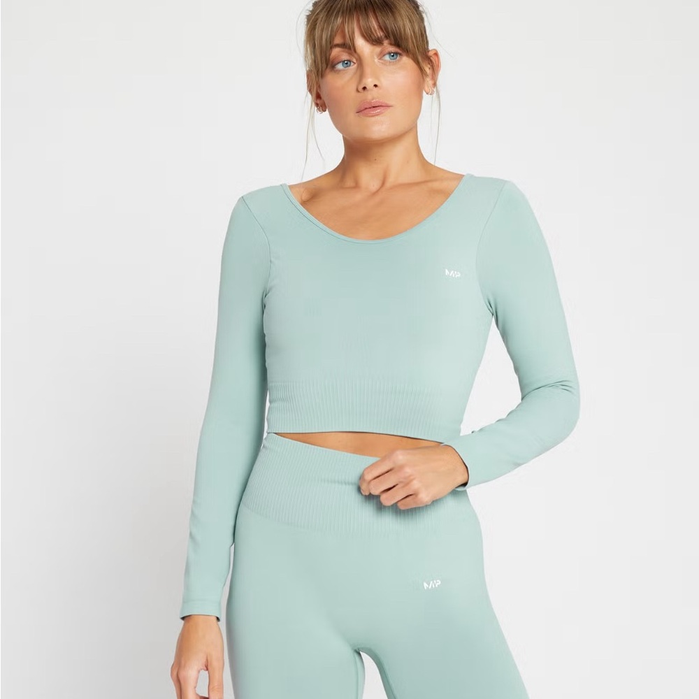MP Women's Composure Seamless Long Sleeve Crop Top